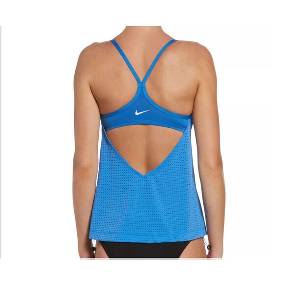 NWT-Nike Swim Essentials Women's Layered Tankini- size Small 💙 Photo Blue - Picture 4 of 16